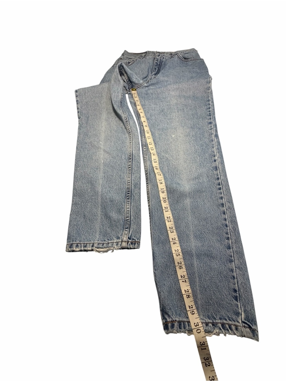 Levis 550 Relaxed Fit Tapered Leg Classic Light Wash Straight-Leg Jeans Sz 10M - Picture 10 of 10